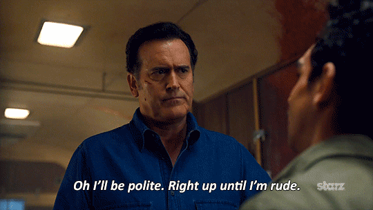 Rude Season 1 GIF by Ash vs Evil Dead - Find & Share on GIPHY
