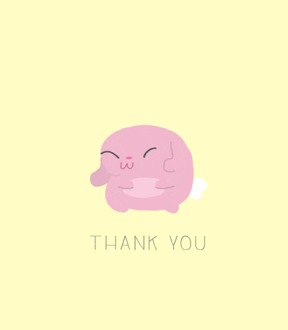 Pink Thank You GIF by Lisa Vertudaches - Find & Share on GIPHY