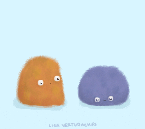 Sad Monsters GIF by Lisa Vertudaches - Find & Share on GIPHY
