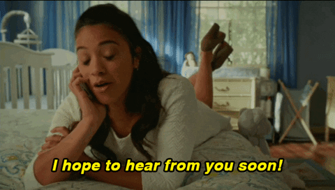 I Hope To Hear From You Soon Jane The Virgin GIF - Find & Share on GIPHY