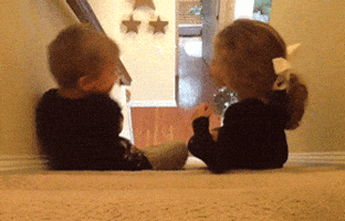 First Kiss Lol GIF by America's Funniest Home Videos - Find & Share on