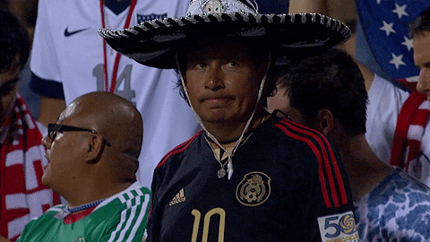 U.S. Soccer Federation  sombrero reaction sad fan