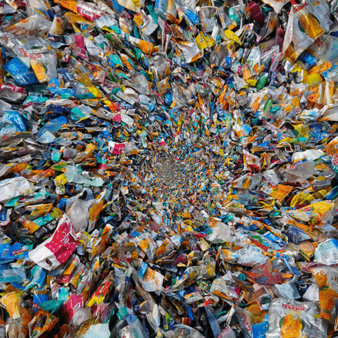 Množica plastičnih odpadkov