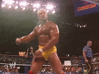 Hulk Hogan hulking up