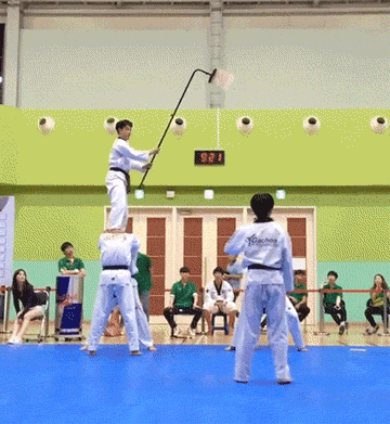 Flying Kick in funny gifs