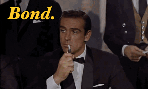 Top 100 Movie Quotes of All Time bond sean connery dr no bond james bond GIF