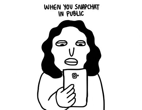 When you Snapchat in Public