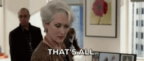 Resultado de imagem para miranda priestly gif