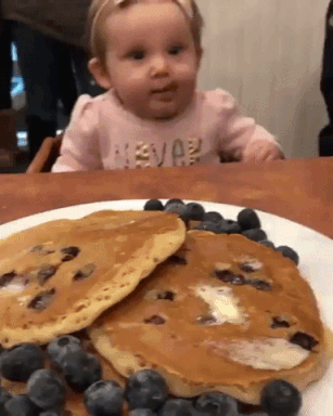 Baby And Food in funny gifs