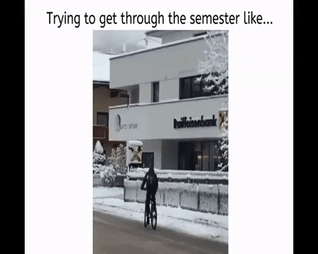 Trying To Get Through Semester in funny gifs