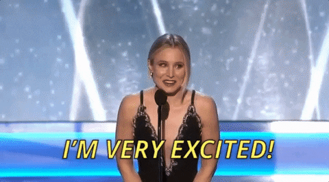 Excited Kristen Bell GIF by SAG Awards