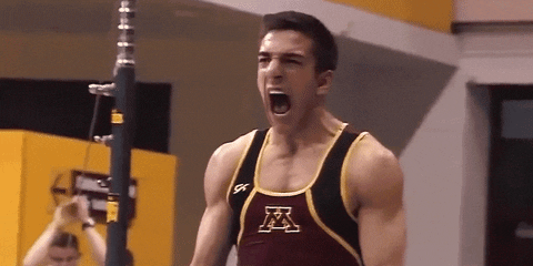 Excited Ncaa Gymnastics GIF by Minnesota Gophers - Find & Share on GIPHY