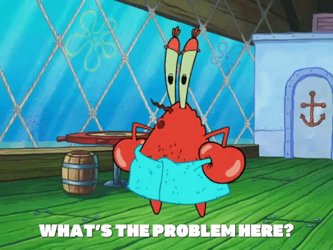 Alguém perguntando qual é o problema