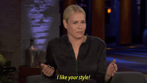 I Like Your Style Good Job GIF by Chelsea Handler - Find & Share on GIPHY