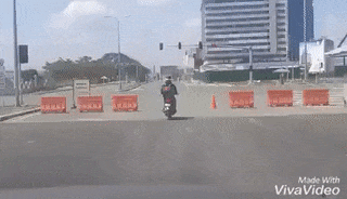 Dance On Road in funny gifs