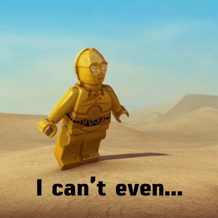 Cant Even Star Wars GIF by LEGO Find & Share on GIPHY
