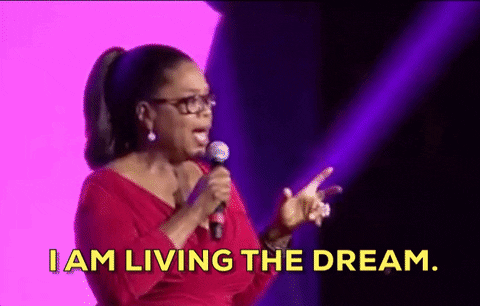 oprah living the dream empowering quote