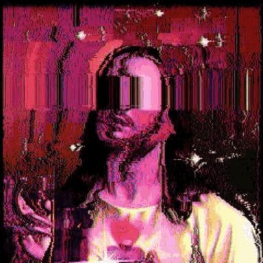 Death Orgone glitch jesus databending glitchart GIF