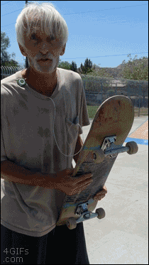 Old Man Skill in funny gifs