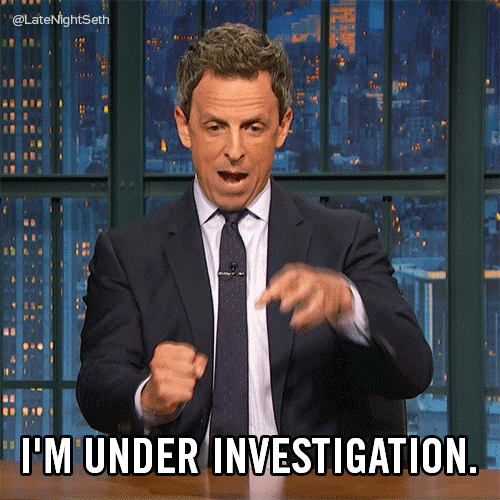 Seth Meyers Under Investigation GIF by Late Night with Seth Meyers