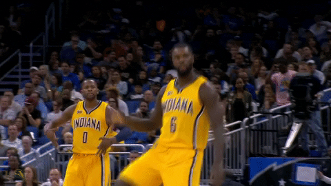 Happy Indiana Pacers GIF by NBA - Find & Share on GIPHY