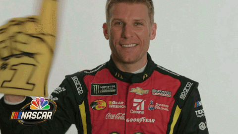 Jamie Mcmurray Wave GIF by NASCAR on NBC