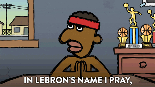Pray Lebron James GIF by Comedy Central