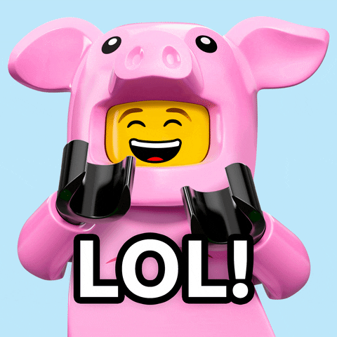 LEGO funny lol laughing haha GIF