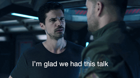 Glad We Talked Science Fiction GIF by SYFY - Find & Share on GIPHY