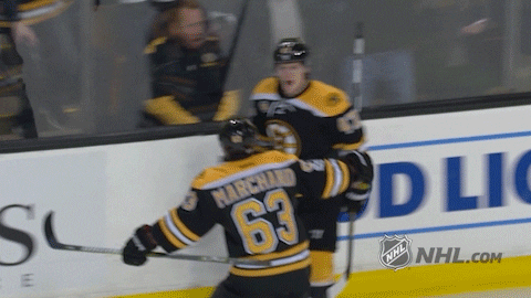 Boston Bruins Hug GIF by NHL - Find & Share on GIPHY