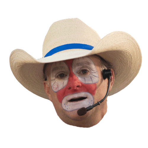 Flint Rasmussen Clown Sticker by Professional Bull Riders (PBR) for iOS