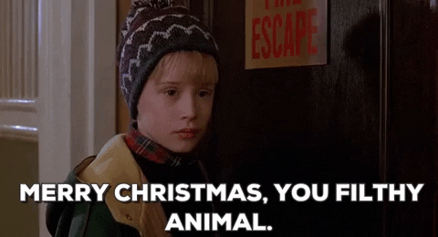 Merry Christmas You Filthy Animal GIF - Find & Share on GIPHY