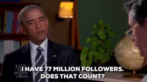 Stephen Colbert Twitter GIF by Obama