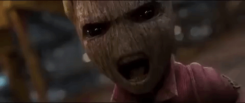 Angry Baby Groot GIF - Find & Share on GIPHY