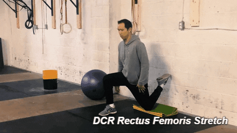 hip stretches for runners - DCR Rectus Femoris Stretch