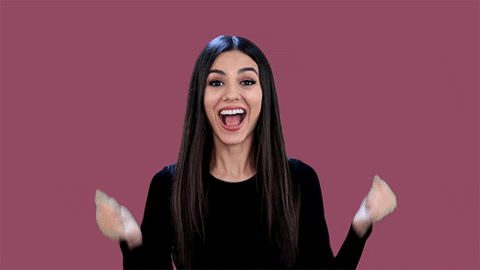 Happy Yippie GIF by Victoria Justice - Find & Share on GIPHY