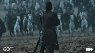 Jon Snow zückt sein Schwert