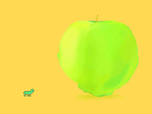 spinning apple animated gif