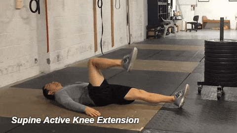 how to treat a pulled hamstring - Supine Active Knee Extension