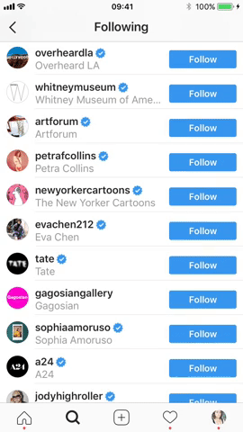 after following about 25 more users accounts i received 11 new followers and six new likes fyi when creating a gif on quicktime from an iphone - how to change follower count on instagram