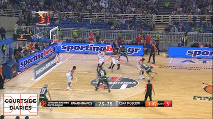 James Clough Gist III with the putback dunk