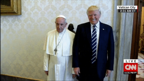 Donald Trump Pope GIF - Find & Share on GIPHY