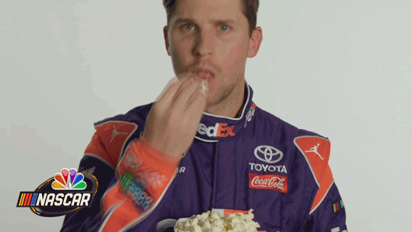 Hungry Denny Hamlin GIF by NASCAR on NBC