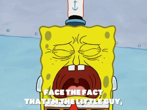 How to recreate the gif that shows Spongebob with a crying face and the  picture undergoes several effects like turning into a cube and splitting  away in half? : r/NoStupidQuestions