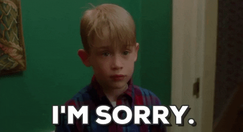Kevin Mcallister saying ‘sorry’