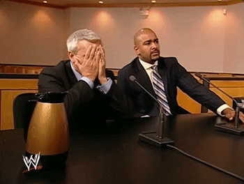 Image result for wwe facepalm gif