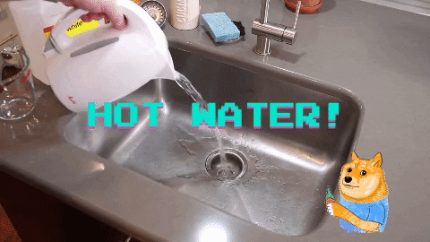 Step 1: Pour Hot Water Into The Drain