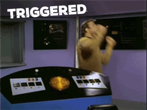 Triggered Captain Kirk GIF - Find & Share on GIPHY