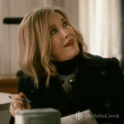 Schitts Creek Wtf GIF by CBC - Find & Share on GIPHY