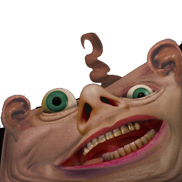 Weird Face Sticker by Colin Raff for iOS & Android GIPHY